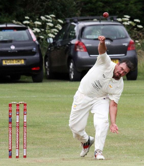 Jamie Lewis took four wickets for Lawrenny